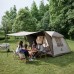 Палатка с навесом Naturehike Village CNK2300ZP022, коричневая большая