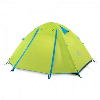 Палатка двухместная Naturehike P-Series NH18Z022-P, 210T/65D, светлая салатная