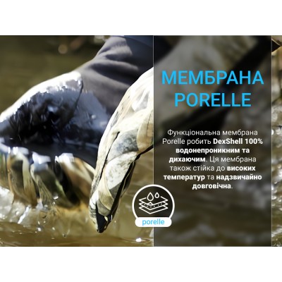 Водонепроницаемые перчатки Dexshell Drylite2.0 Gloves(M) темный камуфляж