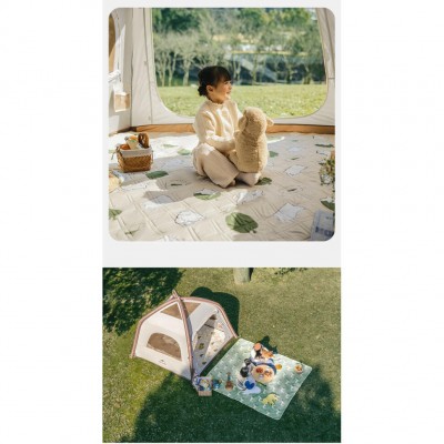 Коврик для пикника Naturehike 210*240 CNK2350WS010, бежевый с котами