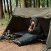 Спальный мешок с капюшоном Naturehike M320 CNK2350WS023, зеленый камуфляж, правый