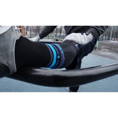 Носки водонепроницаемые Dexshell Ultra Dri Sports, р-р XL, с голубой полосой