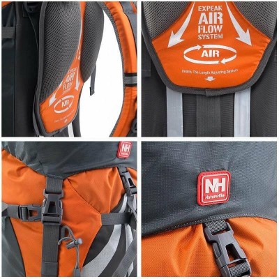 Рюкзак туристический Naturehike NH70B070-B, 70 л+5 л, оранжевый