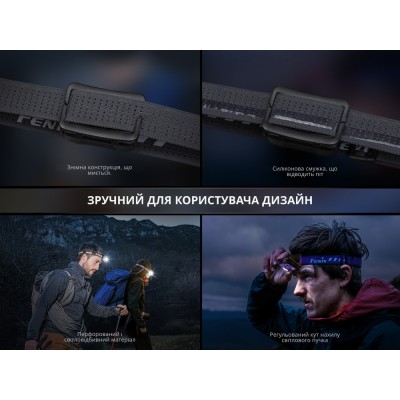 Фонарь налобный Fenix HL12R V2.0 серый