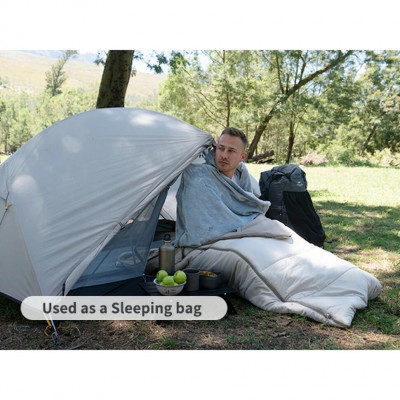 Спальный мешок - подушка Naturehike CNK2300SD022, светло-серый