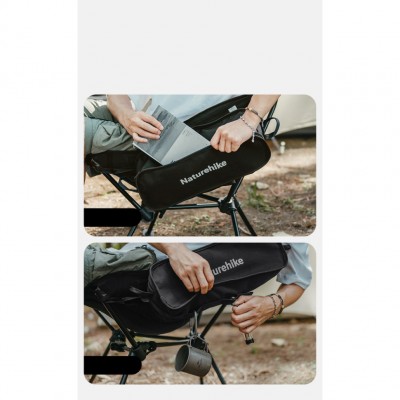 Кресло складное Naturehike Clamshell 001 Triangle Folding Moon Chair, черный