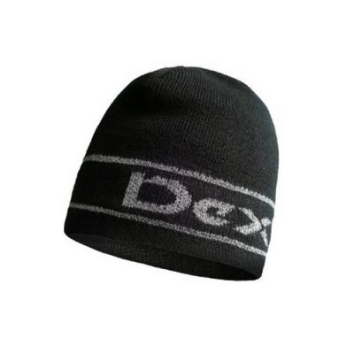 Шапка водонепроницаемая Dexshell Beanie Reflective Logo черная из лого L/XL 58-60 см