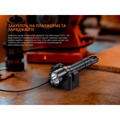 Фонарь профессиональный Fenix WF25RM с магнитной зарядкой
