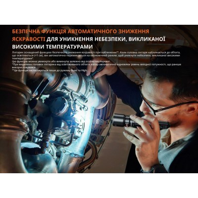 Фонарь профессиональный Fenix WF25RM с магнитной зарядкой