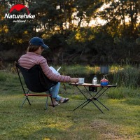Раскладной стол облегченный Naturehike NH19Z027-Z, сетка/карбон, черный
