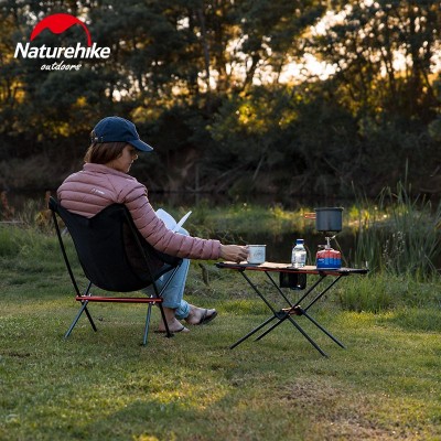 Раскладной стол облегченный Naturehike NH19Z027-Z, сетка/карбон, черный