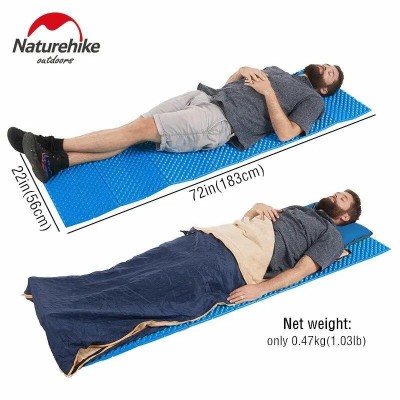 Коврик складной IXPE Naturehike NH19QD008, алюминиевая пленка, 185x56х1,8 см, оливковый зеленый