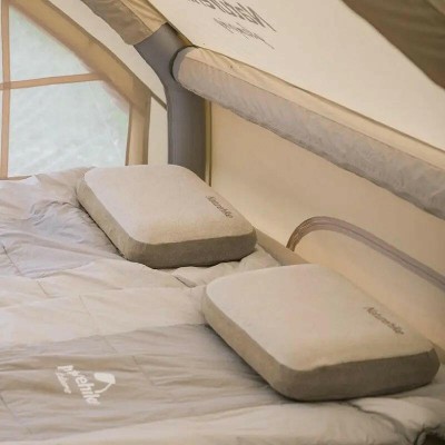Подушка с памятью прямоугольная Naturehike NH22ZT002,серая