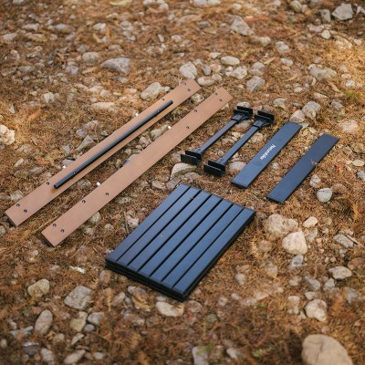 Раскладной стол комбинированный Naturehike NH21JU011, алюминий/бук