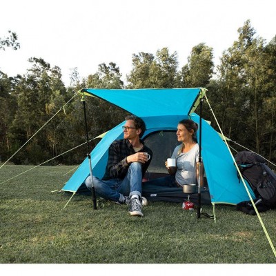 Палатка трехместная Naturehike P-Series NH18Z033-P 210T/65D, голубой