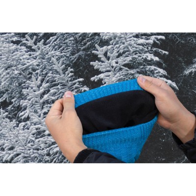 Водонепроницаемая шапка Dexshell Heathered Rib Knit Beanie, onesize (56-58 см), голубой