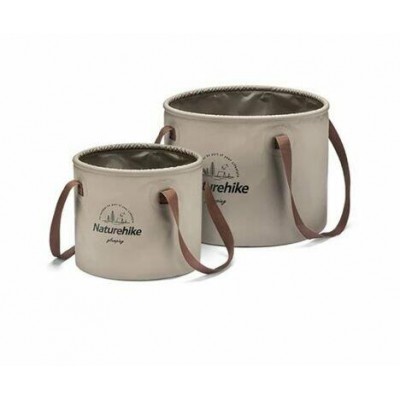 Складное ведро для воды из ПВХ Naturehike NH20SJ040, 10л, светло-коричневый