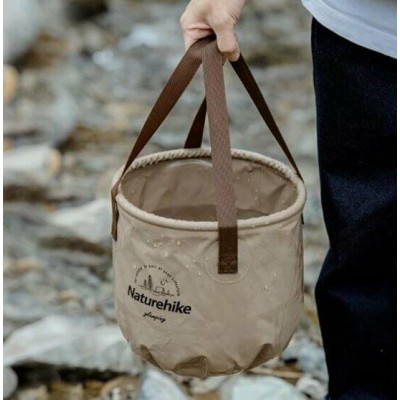Складное ведро для воды из ПВХ Naturehike NH20SJ040, 10л, светло-коричневый