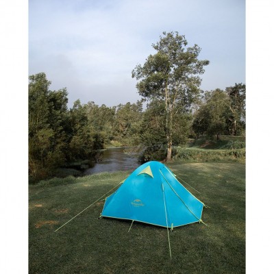 Палатка четырехместная Naturehike P-Series NH18Z044-P 210T/65D, голубой