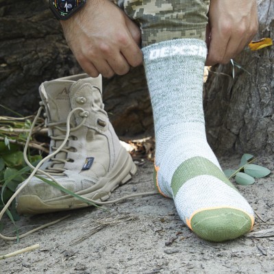 Носки водонепроницаемые Dexshell Terrian Walking Ankle, p-p S, зеленые