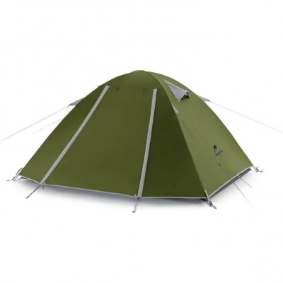 Палатка четырехместная Naturehike P-Series NH18Z044-P, 210T65D, хаки