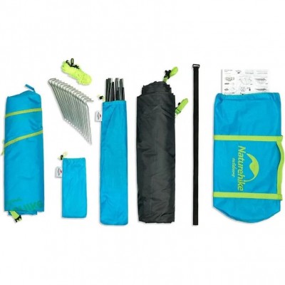 Палатка четырехместная Naturehike P-Series NH18Z044-P, 210T65D, хаки