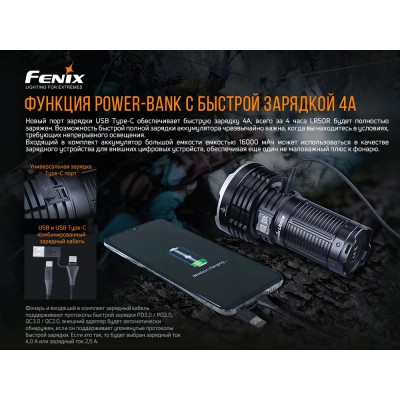 Фонарь ручной Fenix LR50R