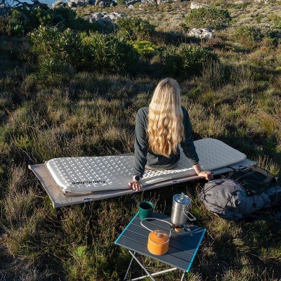 Самонадувающийся матрас сверхлегкий одноместный Naturehike CNK2300DZ013, 35 мм, светло-серый