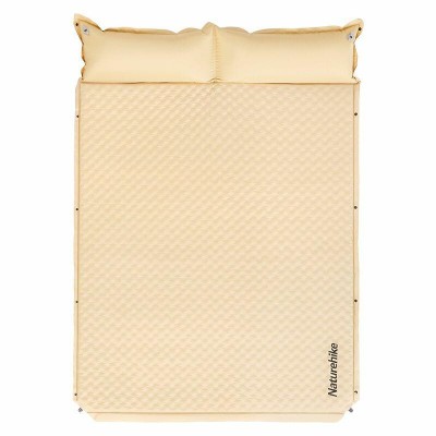 Самонадувающийся коврик двухместный с подушкой Naturehike CNK2300DZ014, 30 мм, бежевый.