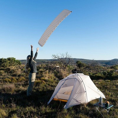 Самонадувающийся матрас сверхлегкий одноместный Naturehike CNK2300DZ013, 35 мм, светло-серый