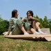 Самонадувающийся коврик двухместный с подушкой Naturehike CNK2300DZ014, 30 мм, бежевый.