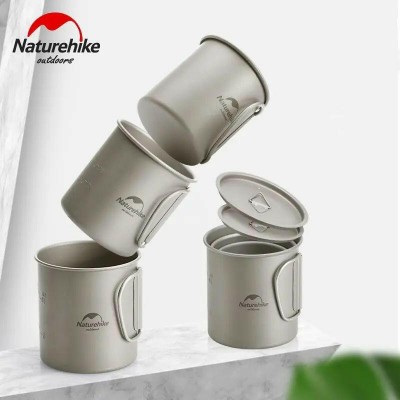 Кружка титановая с ручкой 600 мл Naturehike NH20CJ005