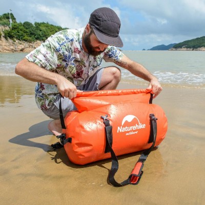 Сумка-баул водонепроницаемая Naturehike NH20FSB03, 90 л, красная