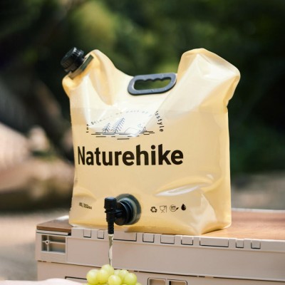 Складной контейнер для воды из полиэтилена Naturehike CNK2450CF027, 10 л, желтый
