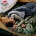 Спальник с капюшоном и скругленным дном Naturehike Y150 NH21MSD08 левый, темно-голубой