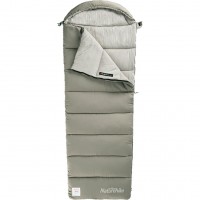 Спальный мешок с капюшоном с обычным мешком для хранения Naturehike M180 CNK2350WS023 левый, светло-зеленый