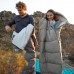 Спальный мешок с капюшоном с обычным мешком для хранения Naturehike M180 CNK2350WS023 левый, светло-зеленый