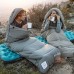 Спальный мешок с капюшоном с обычным мешком для хранения Naturehike M300 CNK2350WS023, зеленый, правый