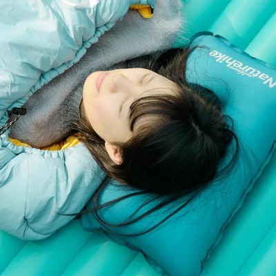 Подушка самонадувающаяся Naturehike Sponge automatic NH17A001-L, светло голубая