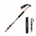Трекинговая палка Naturehike NH20DS003, 135 см, черный/красный