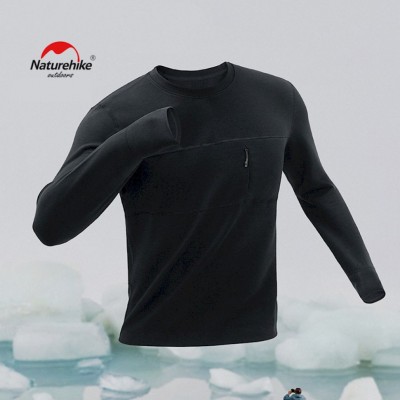 Термо-лонгслив мужской Naturehike NH22NY009, зима, размер XL, черный