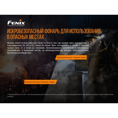 Фонарь ручной взрывобезопасный Fenix WF30RE