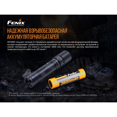 Фонарь ручной взрывобезопасный Fenix WF30RE