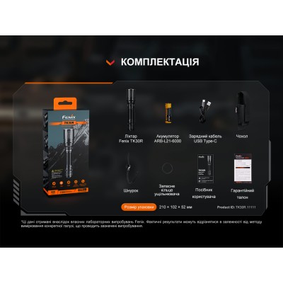 Фонарь ручной лазерный Fenix TK30R