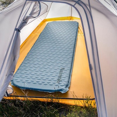 Самонадувающийся матрас сверхлегкий одноместный Naturehike CNK2300DZ013, 35 мм, голубой
