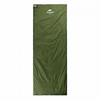 Спальник сверхлегкий Naturehike LW180 NH21MSD04 левый, (15°C), p-p M, темно-зеленый