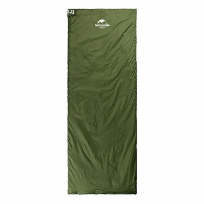 Спальник сверхлегкий Naturehike LW180 NH21MSD04 левый, (15°C), p-p M, темно-зеленый