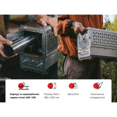 Кемпинговая печь твердотопливная Naturehike CNK2300CW021
