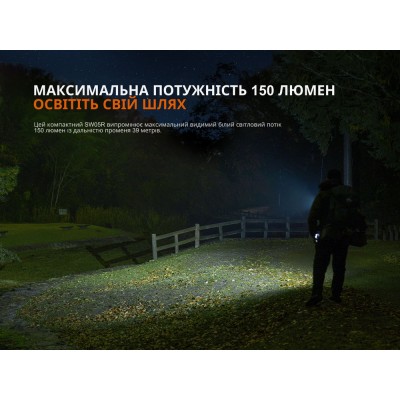 Фонарь ручной Fenix SW05R-RED LED черный