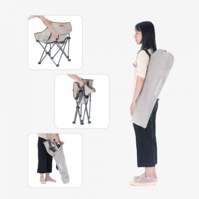 Кресло складное Naturehike NH20JJ022 600D  Cotton/сталь, черный